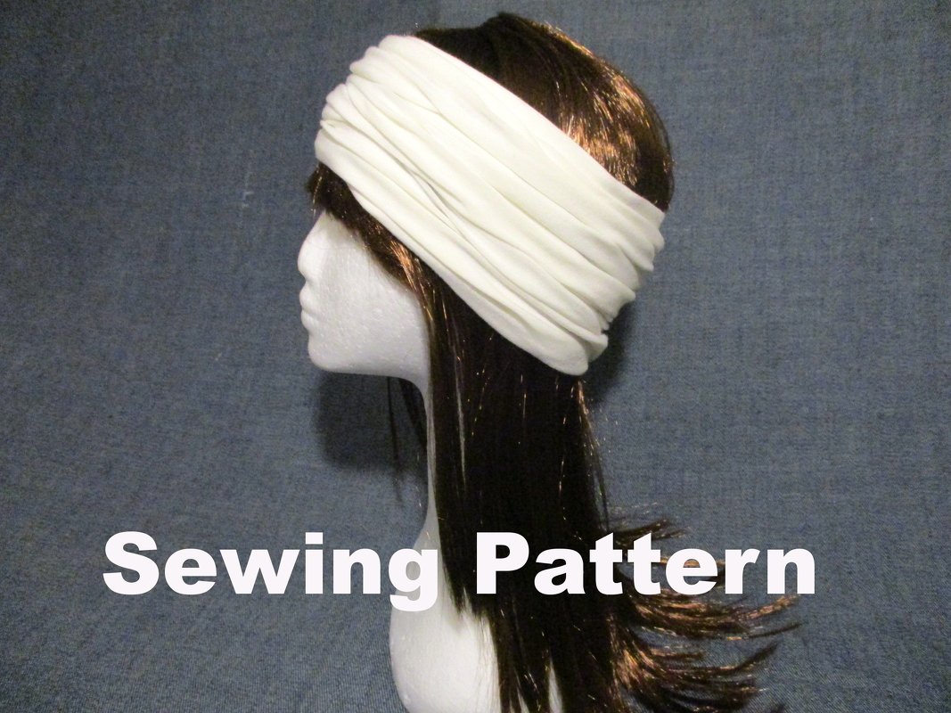 jersey headband earwarmer women men sewing pattern