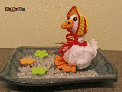 Geschenke-Tasche oder auch Dekoration Gans - gehäkelt von Dadade 