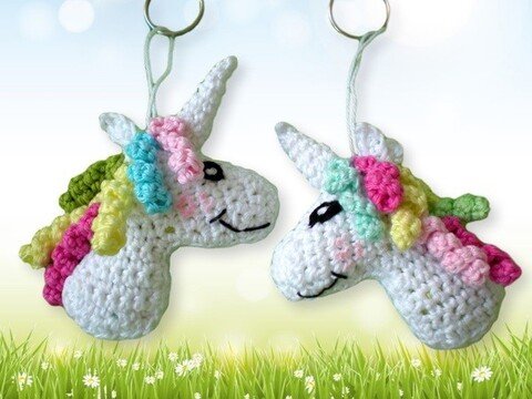 Keychain Unicorn Crochet Pattern
