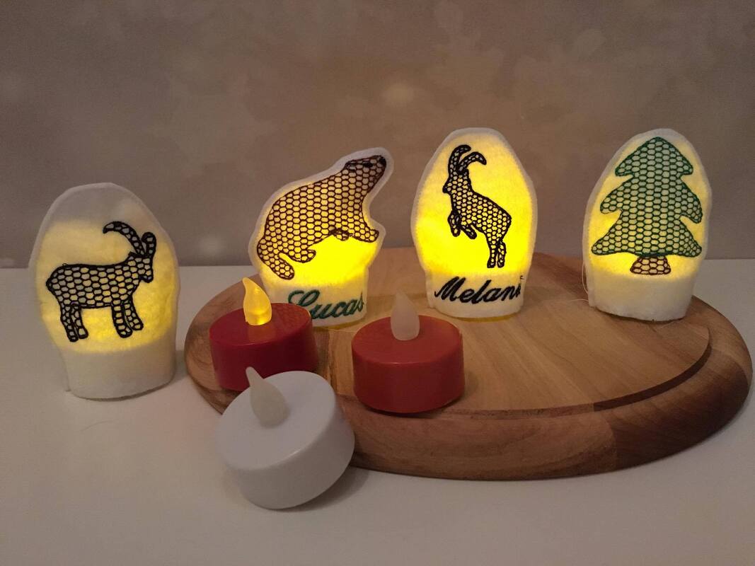 Stickdatei Ith LED-Alpenjodel - Bild 2