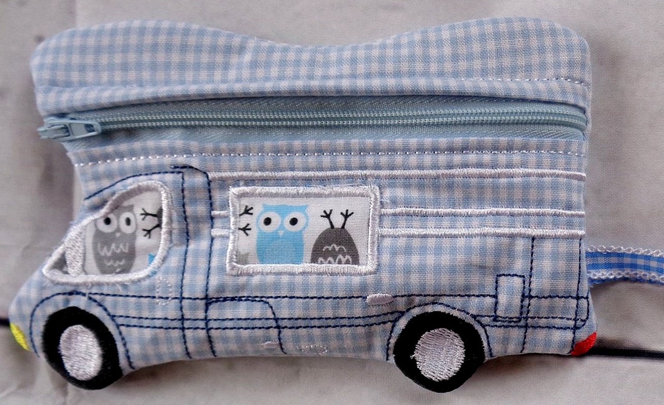 Ith Stickdatei Wohnmobil-Camper, Taschen für den 13x18 Rahmen - Bild 5