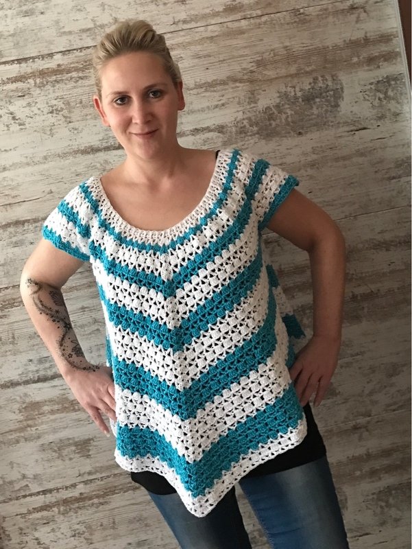 Häkelanleitung Shirt "Star" - alle Größen