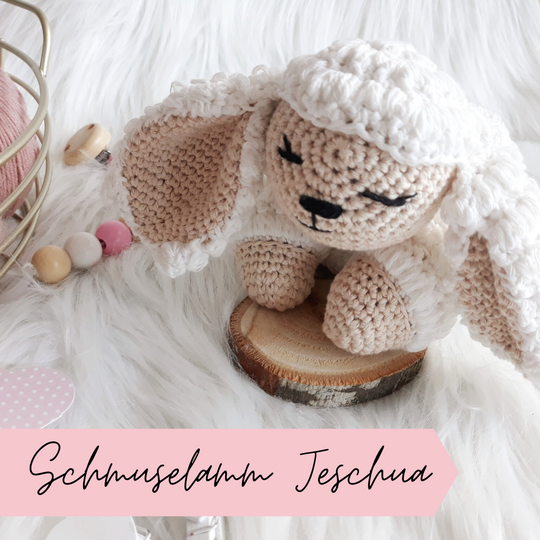 Schmuselamm Jeschua- Häkelanleitung Amigurumi von Wolldiamant