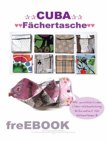 freE-Book Cuba Fächertasche - Gratis PDF-Datei / E-Book mit Link zum ausführlichen Nähvideo von firstloungeberlin