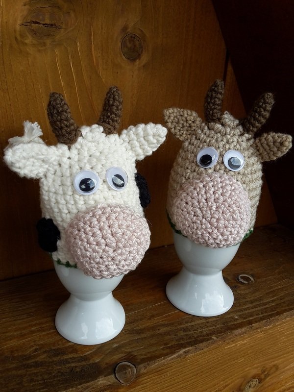 Kuh/ Kälbchen Eierwärmer Häkelanleitung - Bild 2