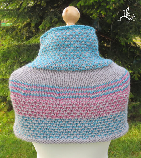 Strickanleitung Cape Tricolor