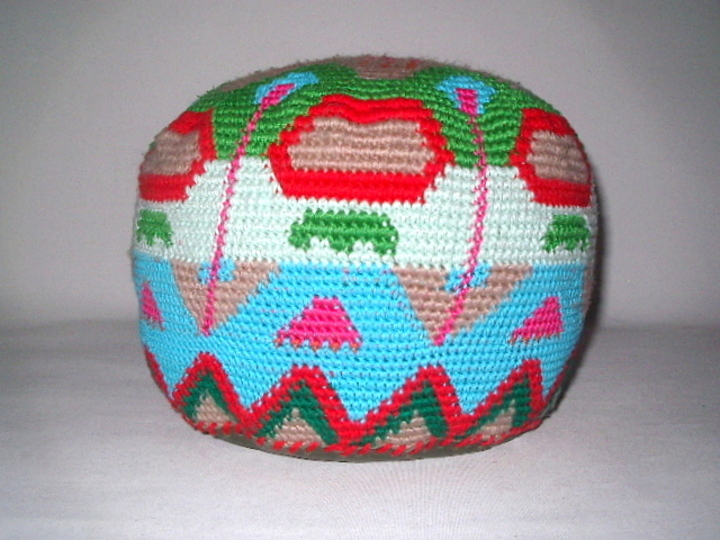 Häkelanleitung Bodenkissen Yogakissen Meditationskissen "Colour Pops"