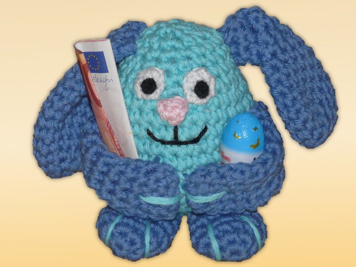 Häkelanleitung Bommel der Hase