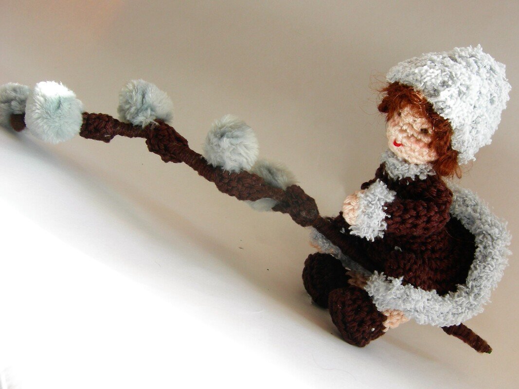 Häkelanleitung Blumenkind Palmkätzchen