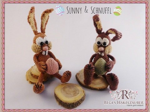 süsse Osterhasen Sunny & Schnuffl