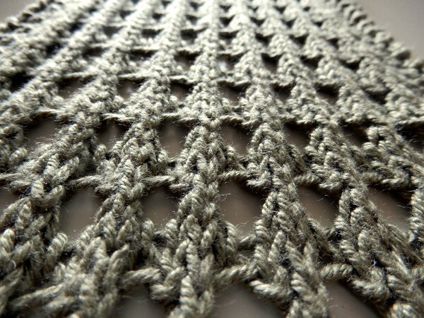Summer scarf knitting pattern "In a Mellow Mood" in aran weight yarn