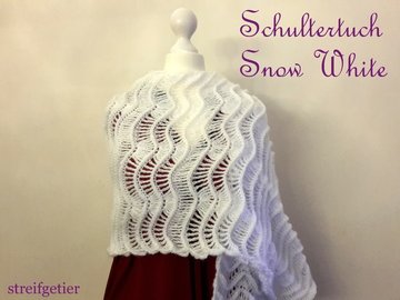Häkelanleitung Schal SnowWhite