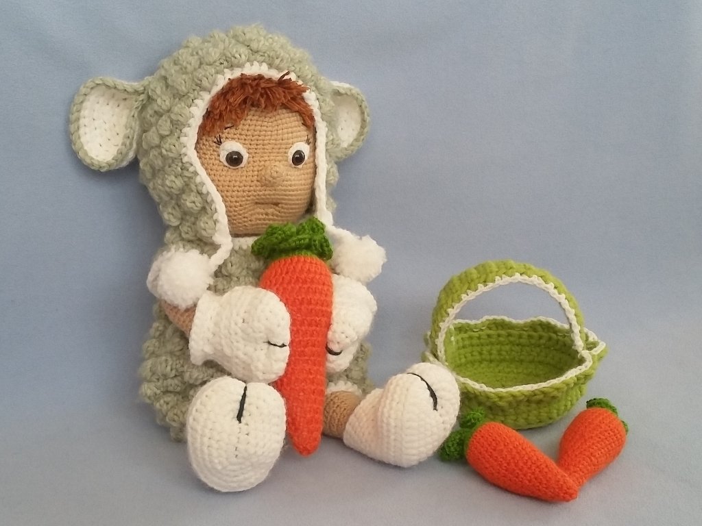 Häkelanleitung Puppenkleidung, Leopold Lämmchen - Bild 3