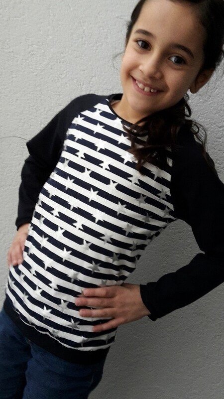 DIY Nähanleitung Langarmshirt Kinder in Gr. 104-128 - Bild 5