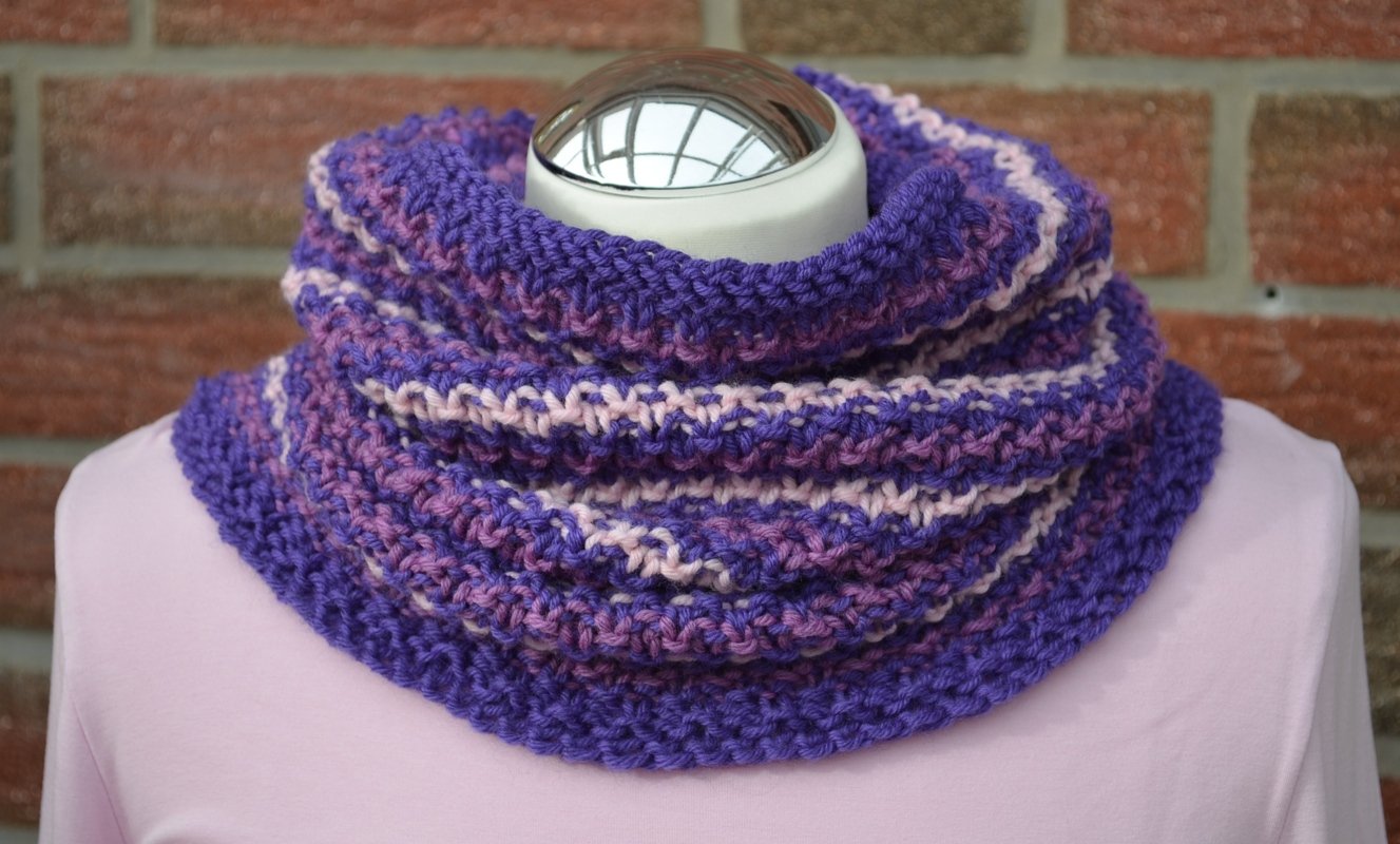 Strickanleitung für Loop "Krokus"