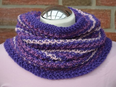 Strickanleitung für Loop "Krokus"