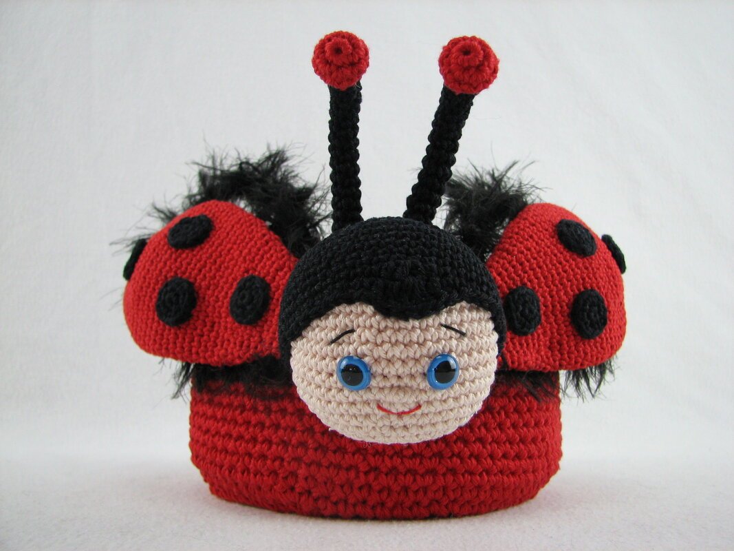 Häkelanleitung Körbchen "Marienkäfer" - Bild 2