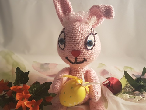 Häkelanleitung Osterhäschen ca. 24 cm hoch