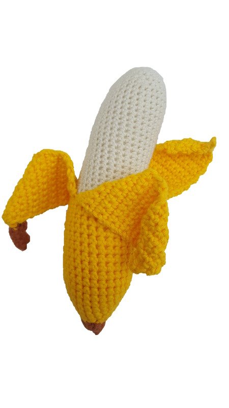 Geschälte Banane häkeln