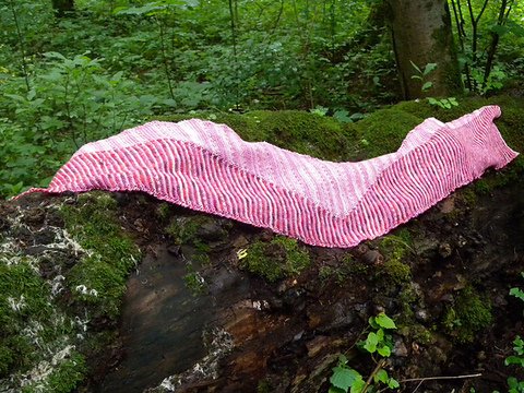 Strickmuster Schal in V-Form "Veee"