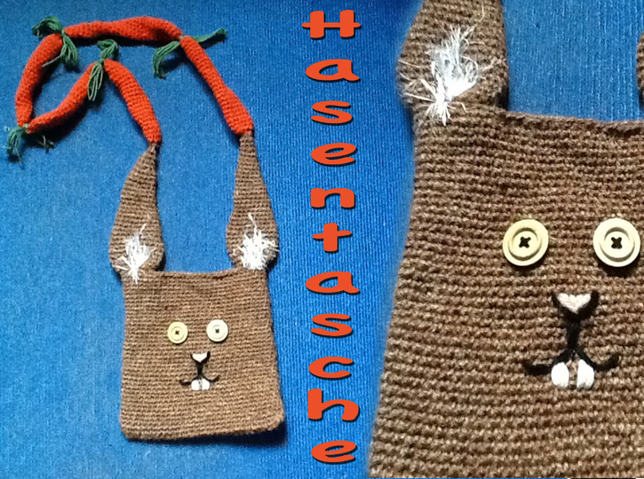 lustige Hasen Ostern Tasche mit Karottenhenkel Ostern-2017