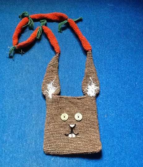 lustige Hasen Ostern Tasche mit Karottenhenkel Ostern-2017