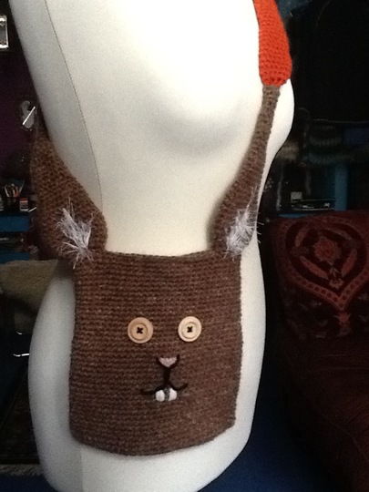 lustige Hasen Ostern Tasche mit Karottenhenkel Ostern-2017