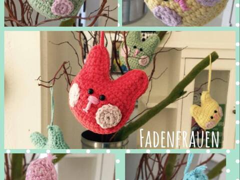 Anhänger/Taschenbaumler / Schlüsselanhänger Hase gehäkelt