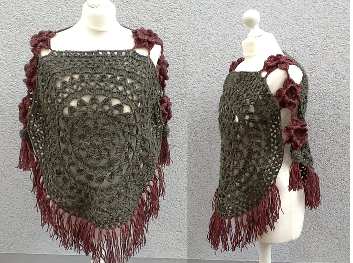 Poncho „Rosentraum“