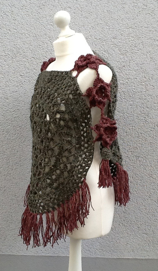 Poncho „Rosentraum“