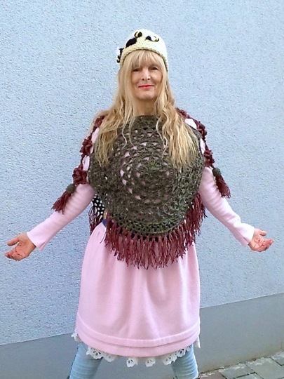 Poncho „Rosentraum“