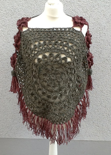 Poncho „Rosentraum“