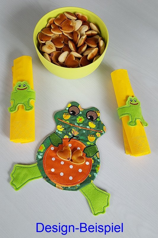 ITH Stickdatei Tassenfrosch/MugRug für den 13x18 Rahmen - Bild 4