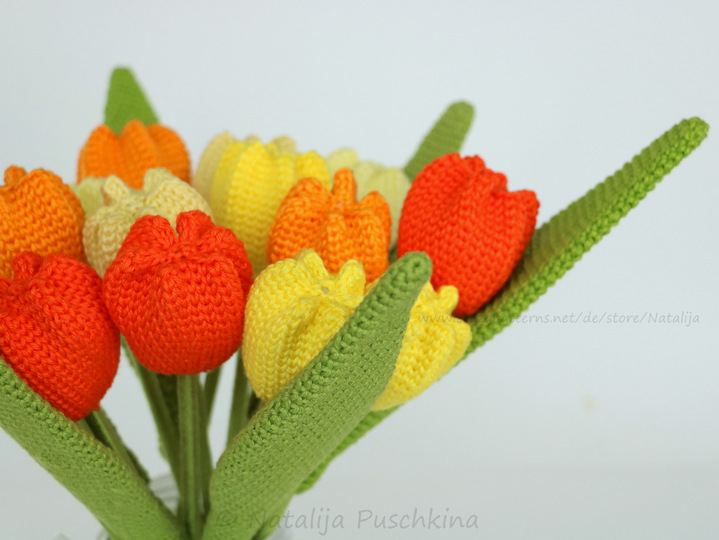 Häkelanleitung für immer frische Tulpen