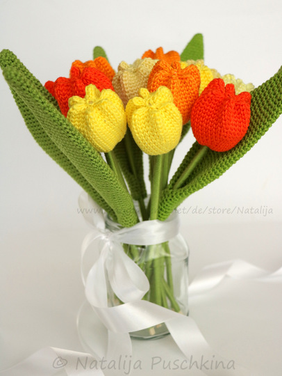 Häkelanleitung für immer frische Tulpen