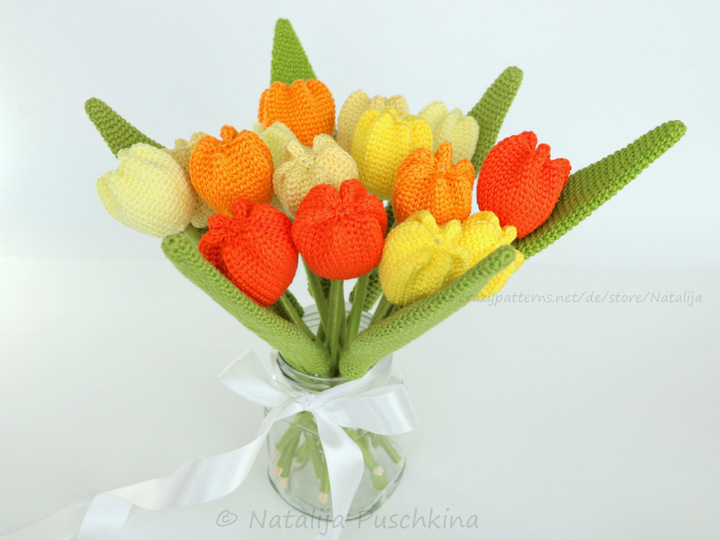 Häkelanleitung für immer frische Tulpen