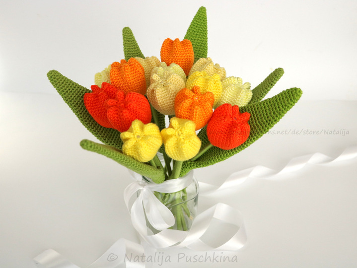 Häkelanleitung für immer frische Tulpen