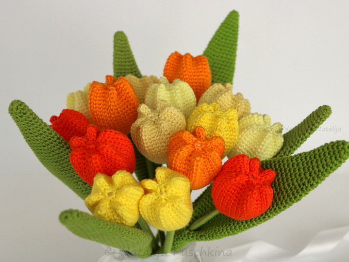 Häkelanleitung für immer frische Tulpen