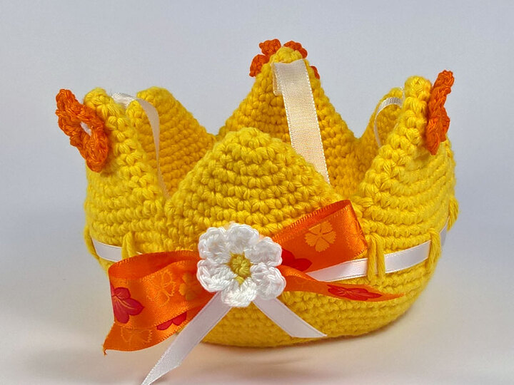 Häkelanleitung Osterkörbchen