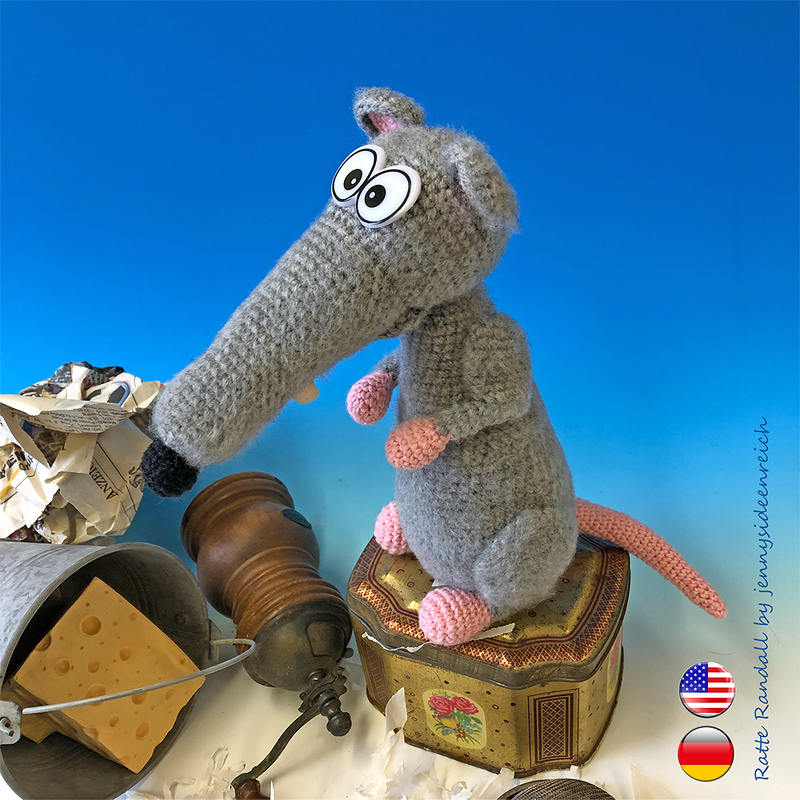 Crochet Pattern rat randall, amigurumi rodent by jennysideenreich - Image 5