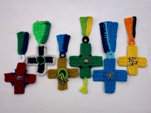 'Buntes Verdienstkreuz' - Häkelanleitung