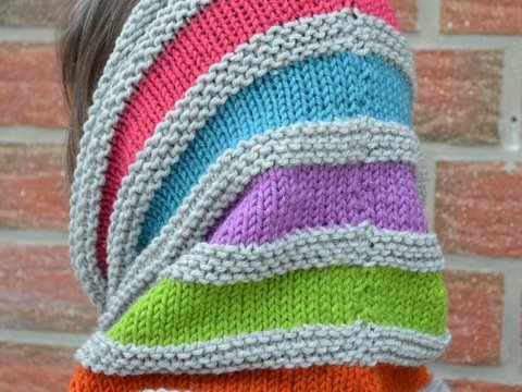 Strickanleitung für Ringel-Loop