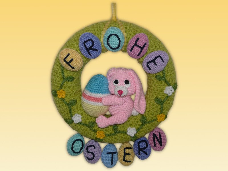 Häkelanleitung Türkranz Ostern