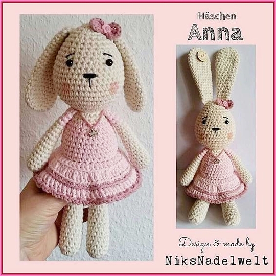 Häkelanleitungen Sparset - Häschen Anna und die Hühnchen