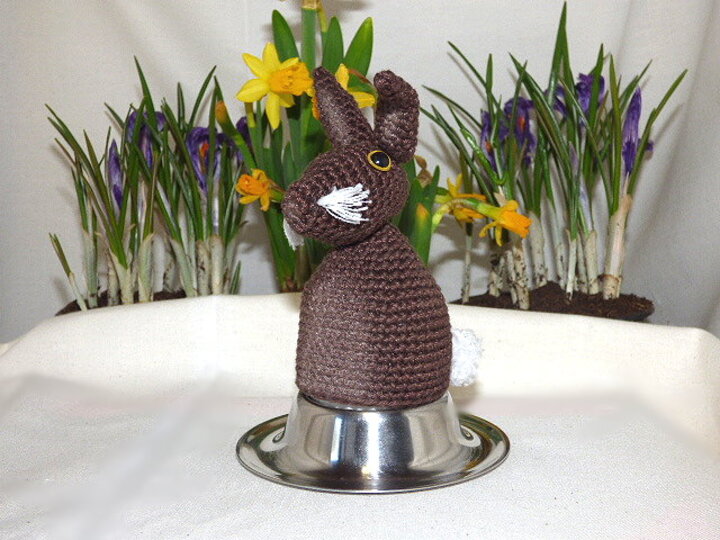 Häkelanleitung - Eierwärmer Hase - einfach