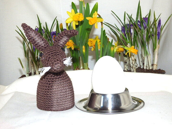 Häkelanleitung - Eierwärmer Hase - einfach
