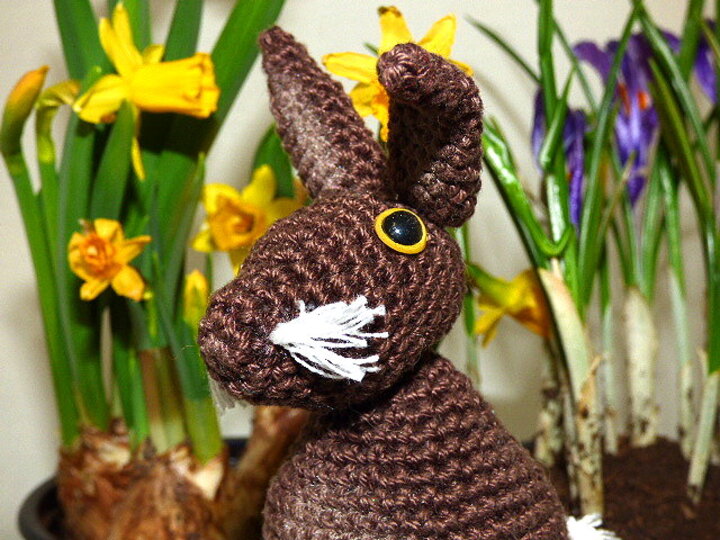 Häkelanleitung - Eierwärmer Hase - einfach