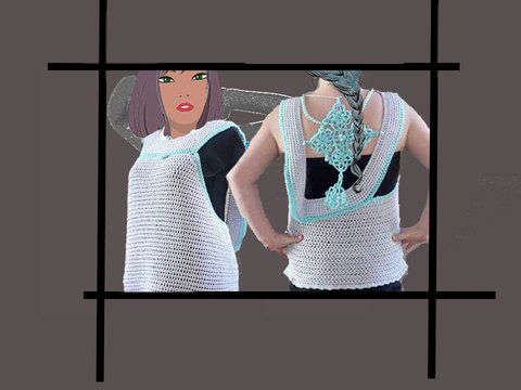 Häkelanleitung Sommertop aus boshi Wolle