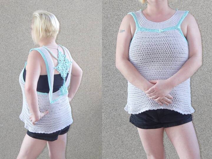 Häkelanleitung Sommertop aus boshi Wolle