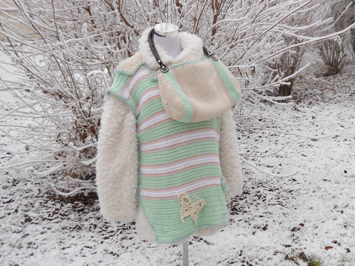 Set zum Häkeln - Pulli und Tasche